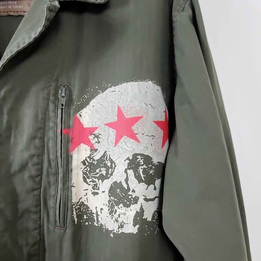 Machine Green Graphic Design Jacket M - Picture 3 of 8